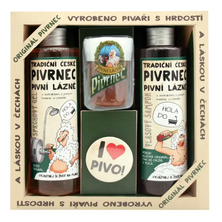 Výprodej Bohemia Gifts & Cosmetics Pivrnec kosmetická sada pro muže