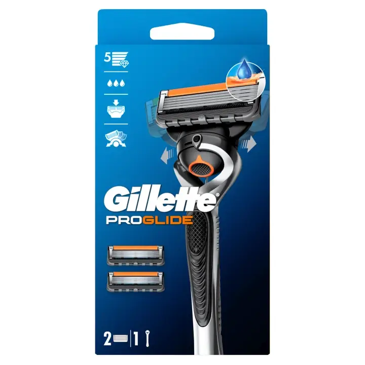 Výhodná Nabídka Gillette ProGlide Pánský holicí strojek + 2 náhradní holicí hlavice