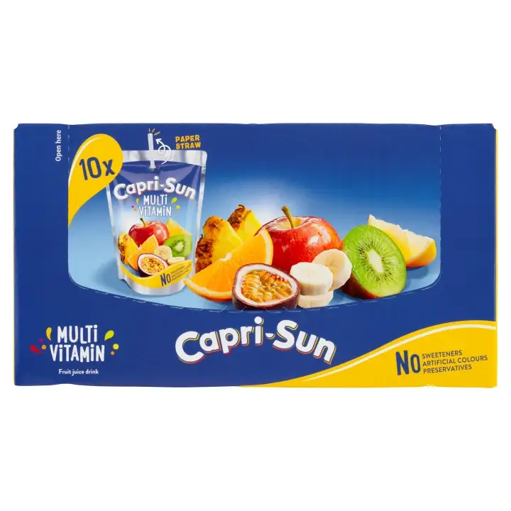 Bezpečná Platba Capri-Sun Multivitamin nesycený nealkoholický ovocný nápoj 10 x 200ml