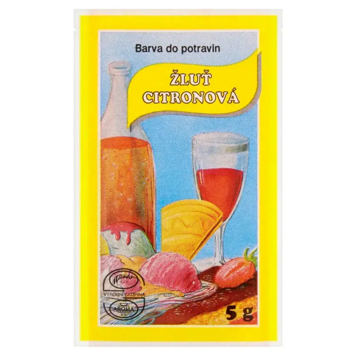 Barva do potravin žluť citronová 5 g Super Cena