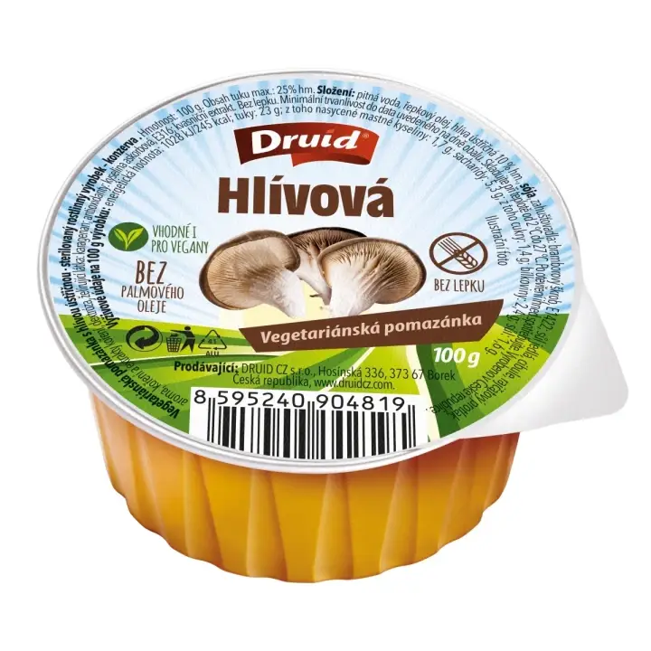 Cenově Výhodný Druid Veganská pomazánka s hlívou ústřičnou 100g