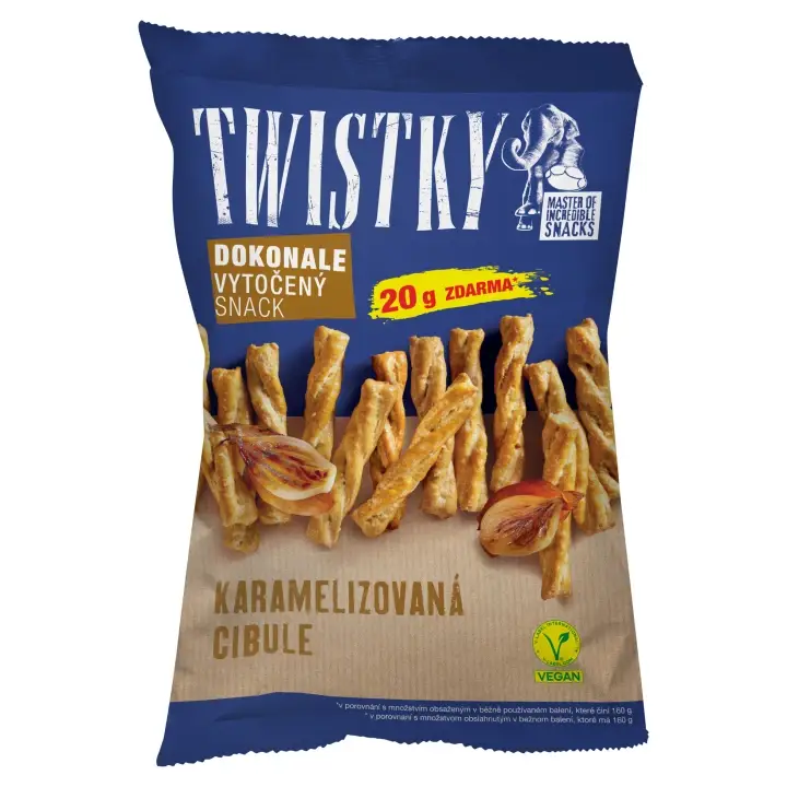 Twistky Karamelizovaná cibule 180 g Cenová Bomba