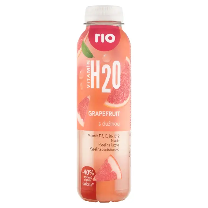 Vysoce Kvalitní Rio Vitamín H2O grapefruit s dužinou 400ml