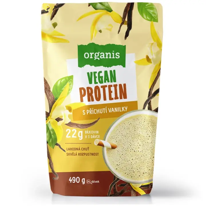 Dokud Zásoby Vydrží Organis VEGAN protein vanilka 490 g