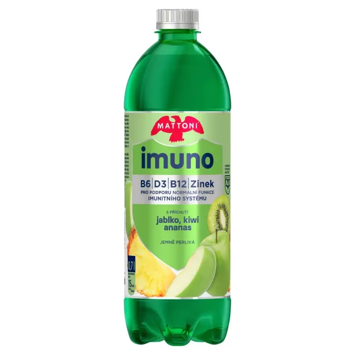 Mattoni Imuno s příchutí jablko kiwi ananas jemně perlivá 0,7l Nízká Cena