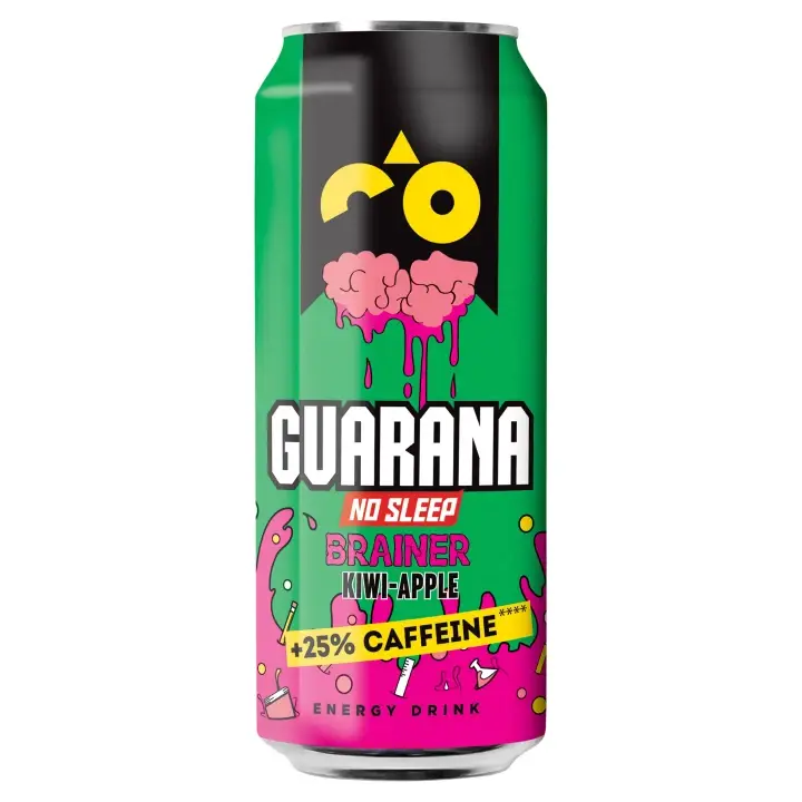 Top Prodej Guarana No Sleep Brainer Kiwi-Apple Energy Drink 500 ml