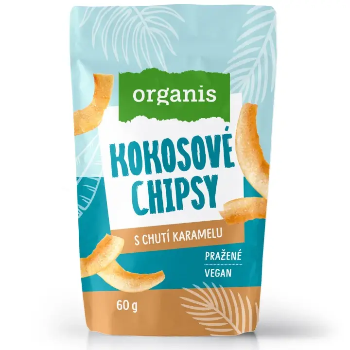 Doprava Zdarma Organis Kokosové chipsy karamel 60 g