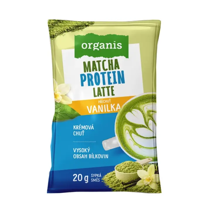 Organis Protein matcha latte vanilka 20 g Aktuální