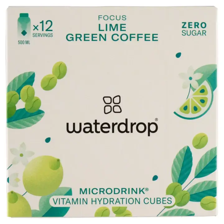 Waterdrop Microdrink limetka, zelená káva, citronový list příchuť 25,2g Horká Nabídka
