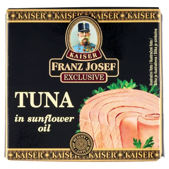 Franz Josef Kaiser Exclusive Tuňák ve slunečnicovém oleji 80 g Odeslání Ihned