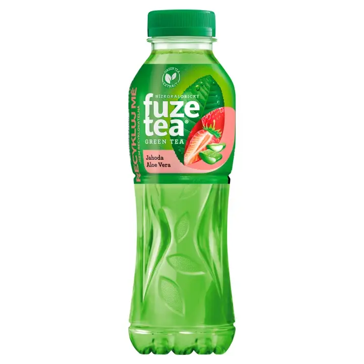 Rychlé Dodání FuzeTea Green Tea jahoda aloe vera 500 ml