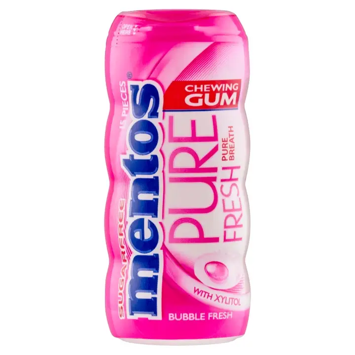 Nejlepší Cena Mentos Pure Fresh Bubble Fresh žvýkačka 15 ks 30g