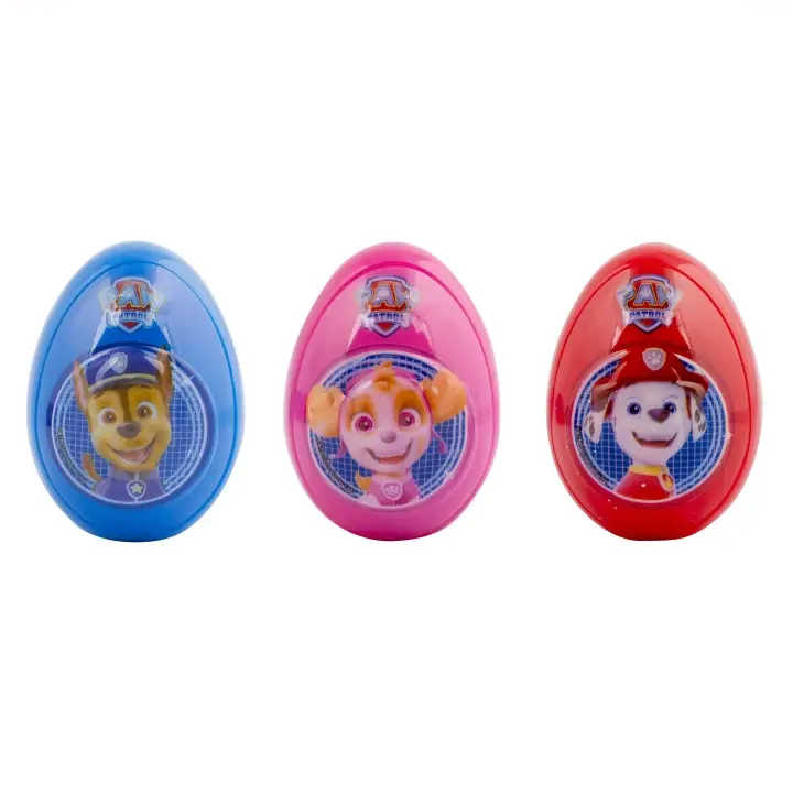 Cenová Bomba Paw Patrol Collection Egg - vejce s 3D reliéfem, cukrovinkou a hračkou 10g, 1ks mix barevných variant