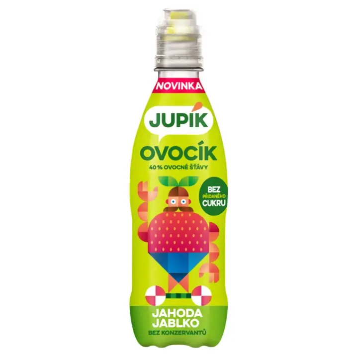 Jupík Ovocík 20% Jablko jahoda 330ml Nejprodávanější