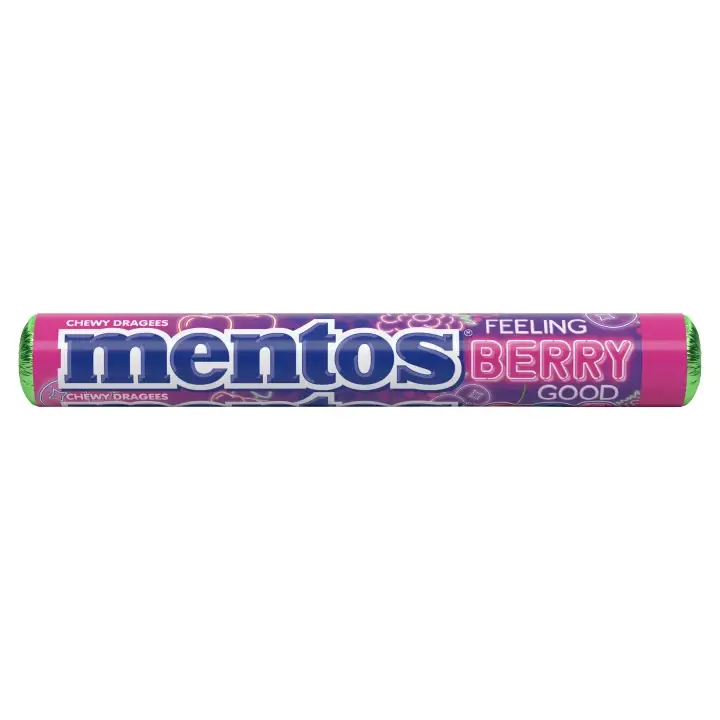 Mentos Berry Good bonbony s ovocnou příchutí 14 ks 37,5g Cenový Hit