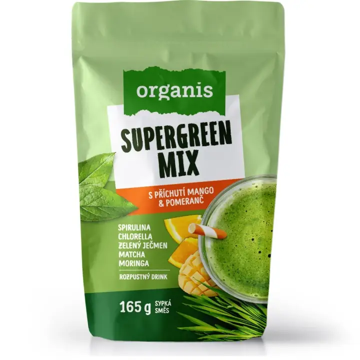Sleva Organis Supergreen mix 30 dávek, 165 g