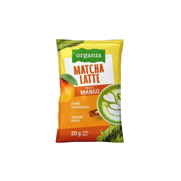 Organis Matcha latte mango 20 g Vrácení Zdarma