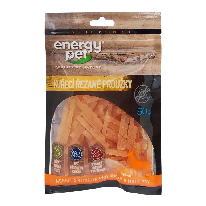 Akční Nabídka Energy Pet Kuřecí řezané proužky 50 g