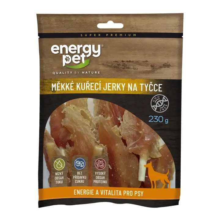 Energy Pet Kuřecí jerky na tyčce celé 230 g Nakupujte Hned