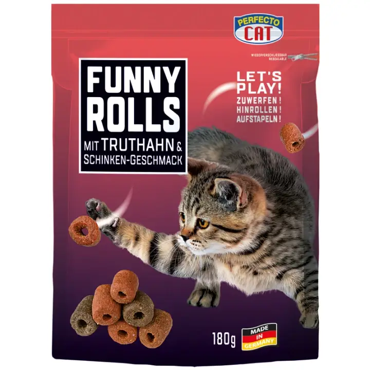 Perfecto Cat Funny Rolls krůta 180 g Rychlé Dodání