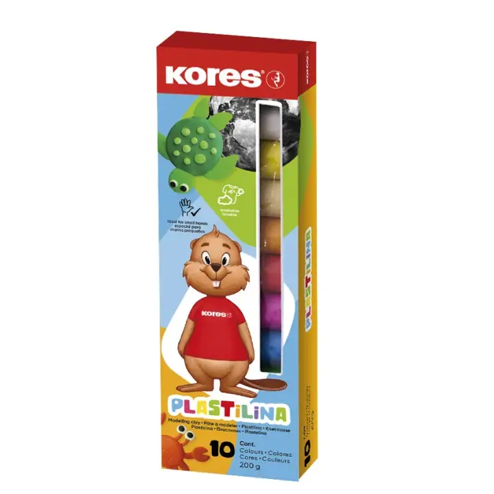 Akce Kores modelovací hmota 10 barev 200 g v balení