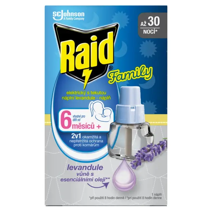 Dokud Zásoby Vydrží Raid® Family Tekutá náplň levandule 21 ml