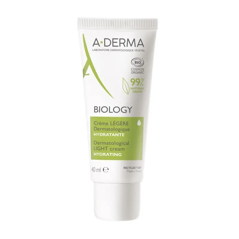A-derma Biology Lehký hydratační krém 40ml Sleva