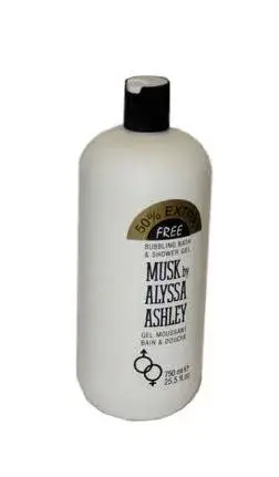 Alyssa Ashley MuskBubbling Bath & Shower Gel 750 ml UNISEX Rychlé Dodání