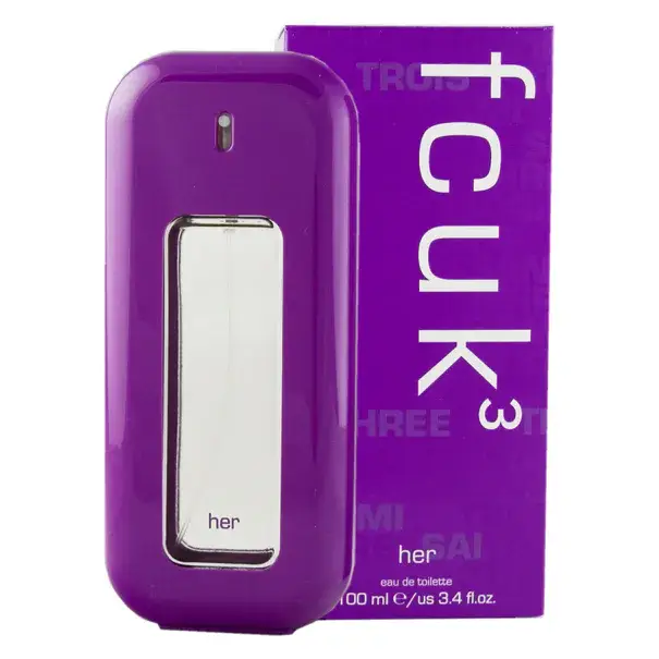 FCUK FCUK 3 for HerToaletní voda pro ženy 100 ml Nejprodávanější