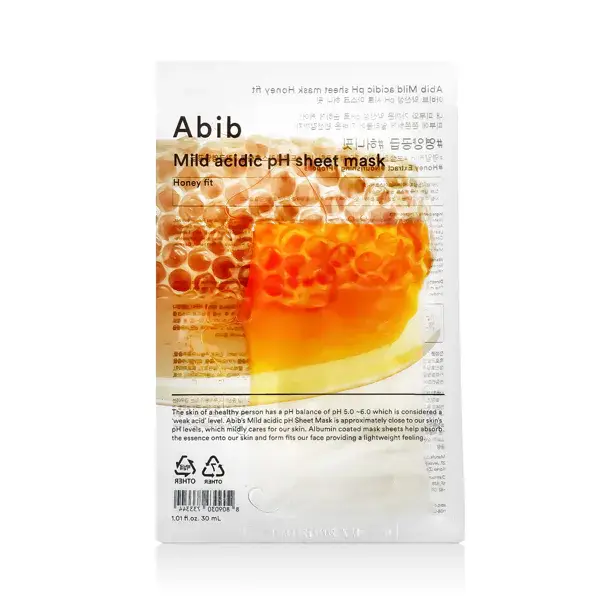 Rychlé Dodání Abib MildAcidic Ph Sheet Mask Honey Fit 30 ml