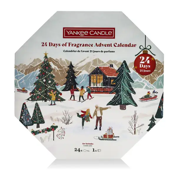 Značkový Yankee Candle Christmas Advent Calendar Wreath