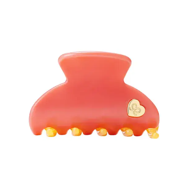 By Eloise London By Eloise Medium Hair Claw Gold Heart Coral Sunset Originální