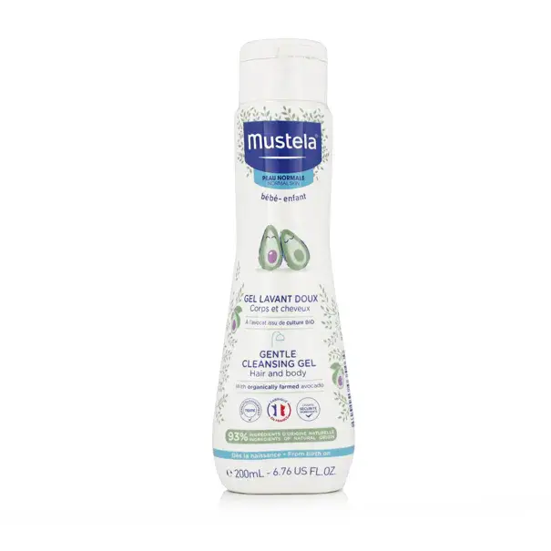 Mustela Bébé GentleCleansing Hair and Body Gel 200 ml Časově Omezené