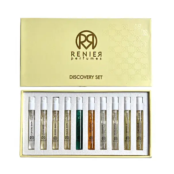 Kup Teď Renier Perfumes Discovery Set Extrait de Parfum MINI 6 x 2 ml + EDP MINI 4 x 2 ml UNISEX