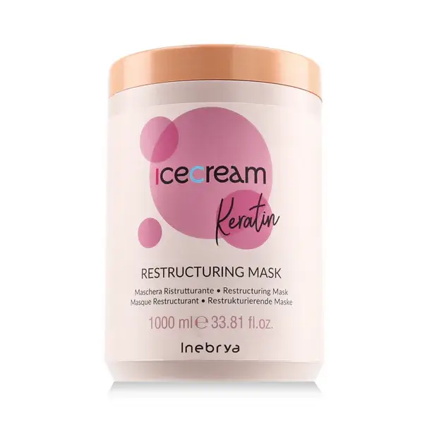 Finální Výprodej Inebrya Ice Cream KeratinRestructuring Mask 1000 ml