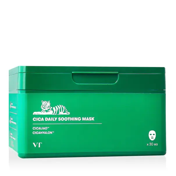 Omezená Nabídka VT Cosmetics Cica Daily Soothing Mask Pleťová maska 30 ks