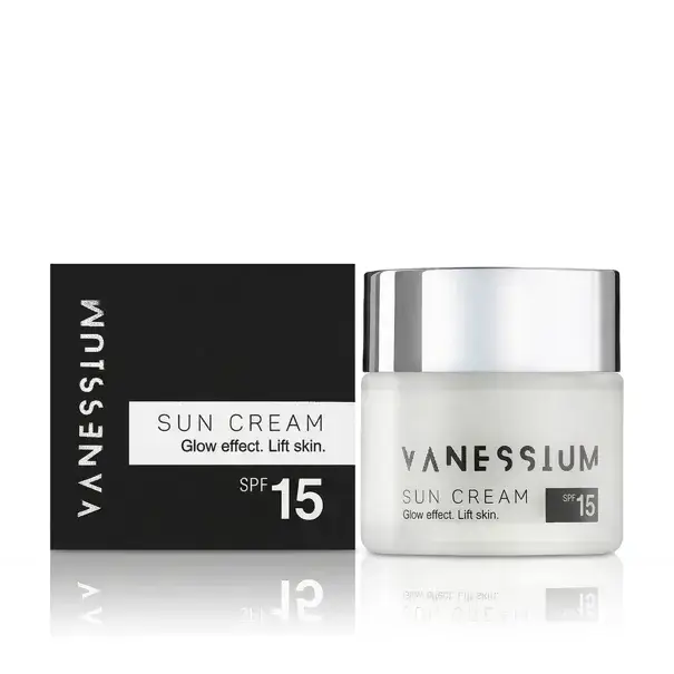 Sezónní Sleva VANESSIUM SuncareGlow Effect Lift Skin Sun Cream SPF 15 50 ml