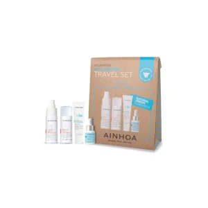 Cestovní hydratační pleťová sada s kyselinou hyaluronovou - Hi-Luronic Travel Kit - Ainhoa -Emulze 15ml ,C Mini kyselina 8ml , milk 30ml, tonic 30ml Levný