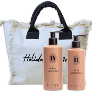 Hit Sezóny Letní balíček Höjd - objem, lehkost a nadýchané vlasy - (objemový šampon 300 ml, objemový kondicionér 250 ml a taška Holidays Mood) -Björk